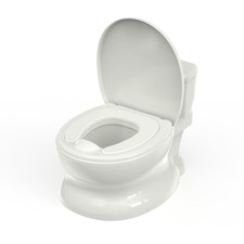 Realistic Potty Training Toilet - Flushing Sounds, Wipes Storage, Disposable Lin