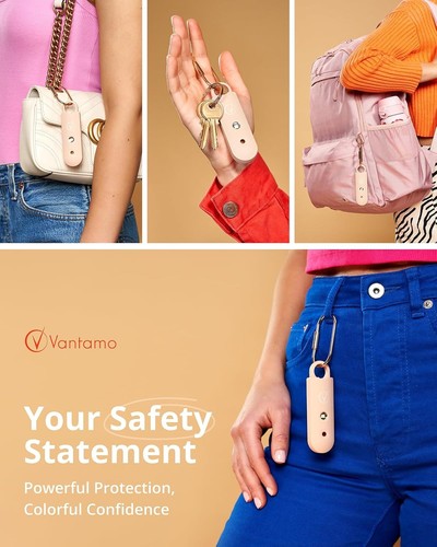 Personal Alarms for Women with Strobe LED Light, Extra Loud 130Db Self Defense K - Picture 2 of 6