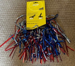 Sunlite Bling Laser Streamers Bike Streamers new silver red blue 