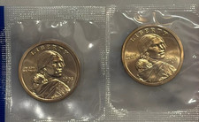 2005 P D Sacagawea Golden Dollar From Mint Set(2 Coin)