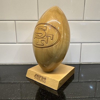 San Fransisco NFL Grid Works 1999 Laser Engraved Wooden Football Grid Works USA