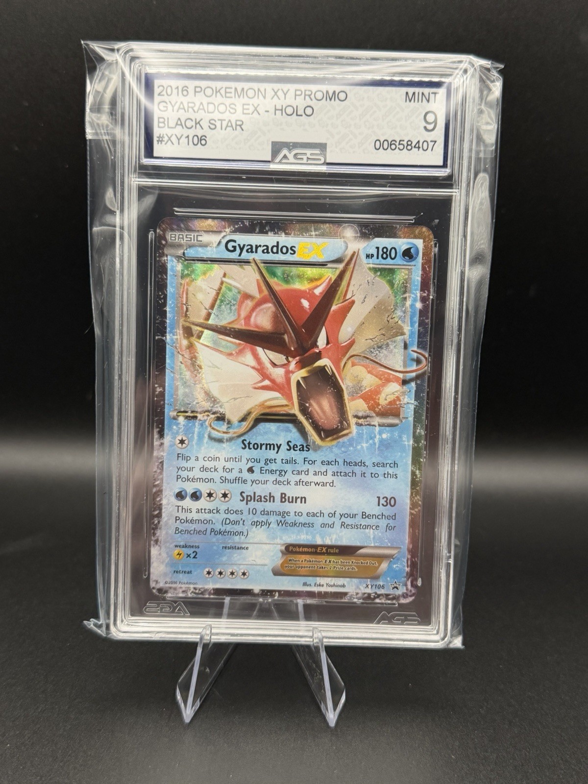 2016 POKEMON XY BLACK STAR GYARADOS EX #XY106 PROMO