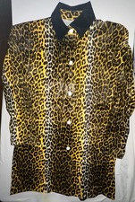 Liberty Umbrella Co New York Leopard Raincoat PVC est Women's XLARGE OS Cool