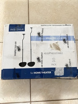 Insignia NS-SPST2B 28   38'' Adjustable Height Speaker Stands for Satellite Speak