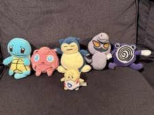Vintage Late 90’s Nintendo GAME FREAK Pokémon Plush Lot of 5 + BONUS LOOK