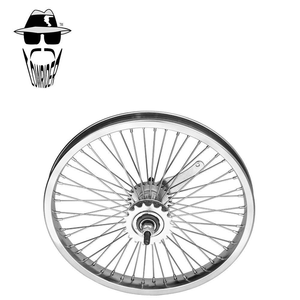 Lowrider ローチャリ 　SCHWINN ホイール　16インチ　フロント ORIGINAL LOWRIDER 16” Chrome Coaster Bicycle Wheel 52 Spoke Steel