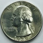 1939 D WASHINGTON QUARTER! GEM BU+++! FANTASTIC! MUST HAVE! FABULOUS! NR #P1550