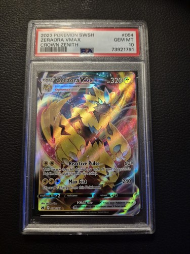 Zeraora VMAX graded PSA 10 for sale on eBay
