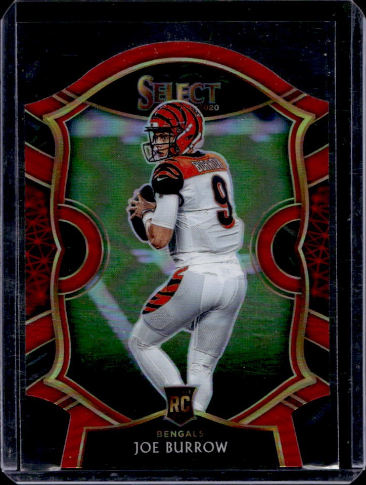 2020 Select Joe Burrow RC Red Prizm Die Cut Rookie Concourse #46 Bengals