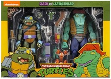 NECA TMNT Cartoon Slash and Leatherhead 2 Pack Figures 2020 New Teenage Mutant