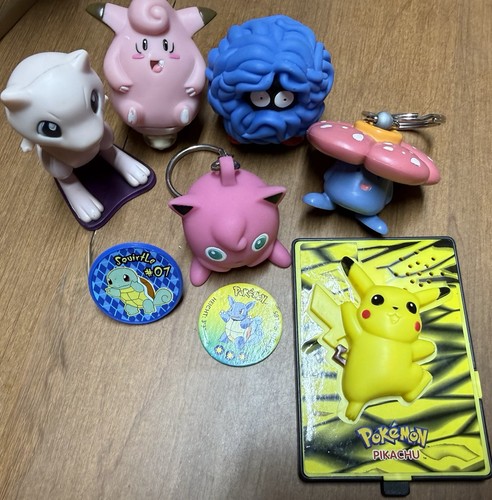 Vintage Pokemon Burger King Figur Schlüsselanhänger Spinner 3D Karten Lot Vileplum Clefairy ++ - Bild 1 von 18