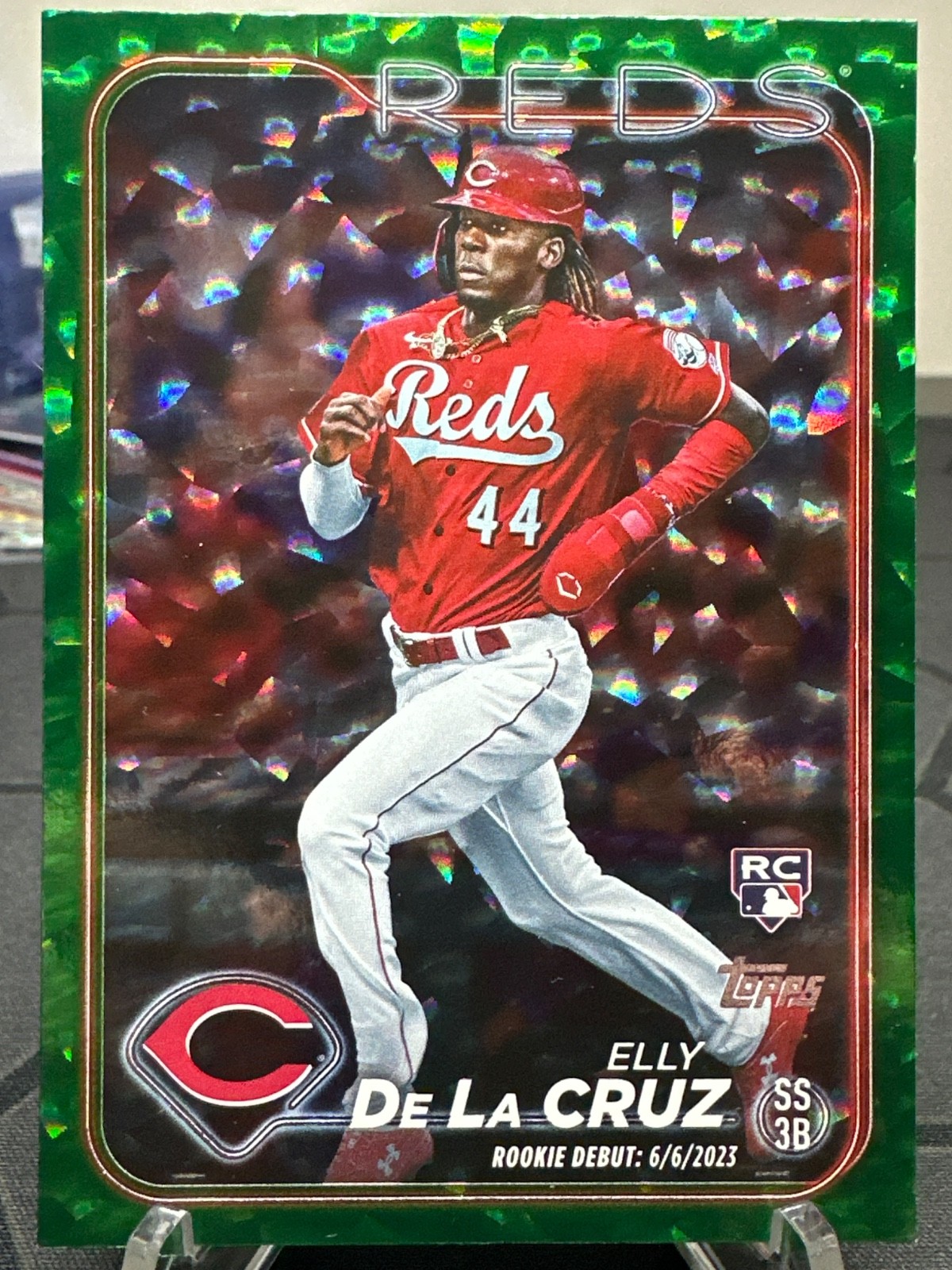 2024 Topps Update - Rookie Debut Elly De La Cruz #US350 Green Crackle /499