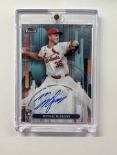 2025 Topps Finest - Finest Autographs Michael McGreevy #FA-MMC (AU, RC)
