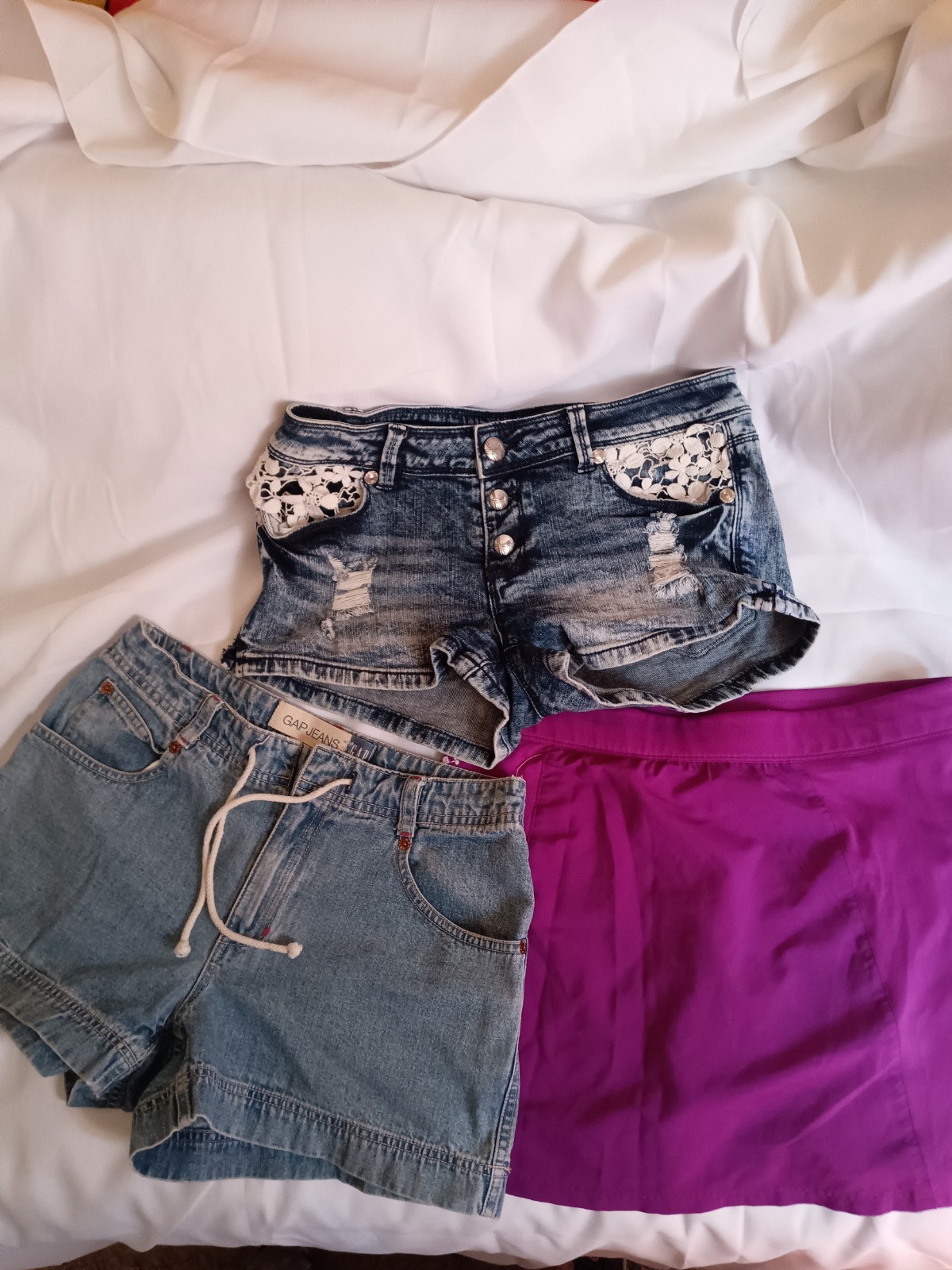 SALOMON Pantaloncini corti da donna 3 paia 2 denim 1 pantaloncino taglia small