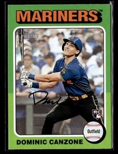 2024 Topps Heritage #426 Dominic Canzone Rookie Card Seattle Mariners