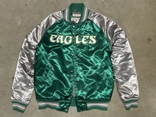 Philadelphia Eagles Mitchell Ness satin jacke...