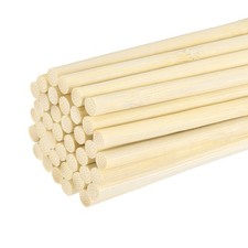 40Pcs 3/16 x 7.9 Inch Wooden Dowel Rods for Arts Crafts
