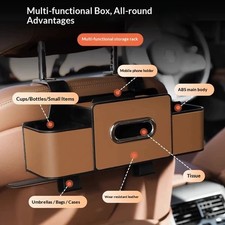 Auto Interior Multi Storage Organizer - Back Seat Bag with Hooks  Pockets