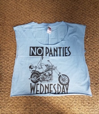 Biker T Shirt  No Panties Wednesday Hulett Wyoming. Sturgis Ham N Jam Party!