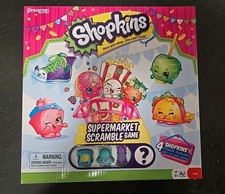 NUEVO Shopkins Supermarket Scramble Game 4 Shopkins Exclusives Moose