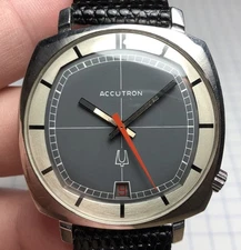 Vintage 1971 Bulova Accutron "CK" TV Tuning Fork 2181 Men's Watch
