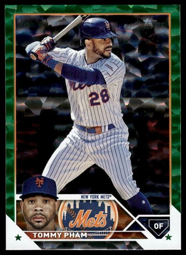 2023 Topps Update #US90 Tommy Pham SN Green Foil #/499 New York Mets