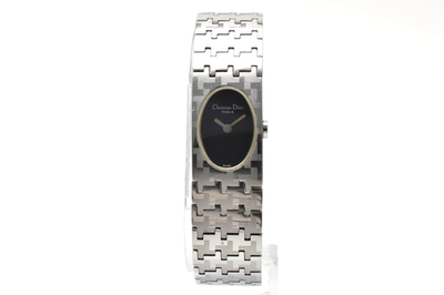 EXCELLENT+5] Christian Dior D70-100 Black Dial Quartz Women's