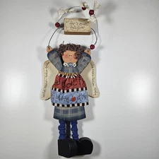 Primitive Teacher Decor Gift Hanging Signed 6x15