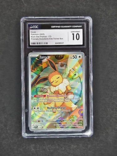 CGC 10 Gem Mint Eevee 173 Sv: Scarlet & Violet Promo Cards Holo