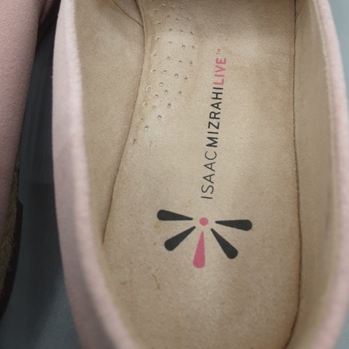 Isaac Mizrahi Knotted Espadrille Flat Women's 8.5M Pink Rose water Suede Slip-on - Picture 5 of 13