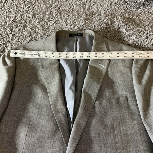 Tiglio Luxe Suit Jacket Mens 42L Elbow Patches Blazer Sport Coat Formal Business - Picture 10 of 15