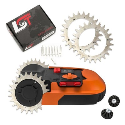 2x Spikes Mähroboter Rasenmäher Verbreiterung verbesserter Grip Radgröße 185mm