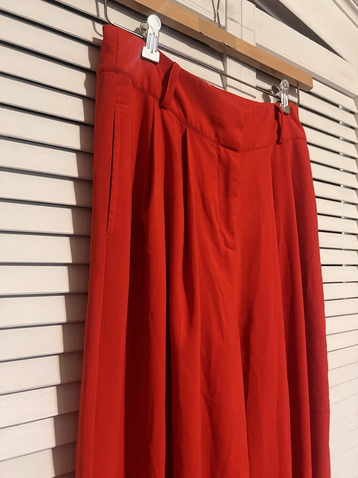 FLYING TOMATO Women’s Size L Large Pants High Rise Wide Leg Dress Pants Trousers - Image 2 of 4