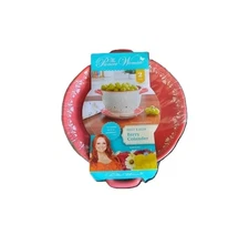 Pioneer Woman Breezy Blossom Berry Colander Ceramic Strainer and Drip Plate