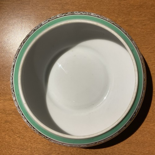 Au Gant Rouge- Beyrouth Limoges Covered Trinket Bowl with Flying Duck Over Pond - Afbeelding 8 van 9