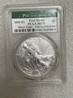 2020P $1 American Silver Eagle PCGS MS 70 1st Strike Emergency- Read Description