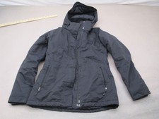The North Face Size S Womens Blk Soft Shell Hooded Windproof Full Zip Jacket 010