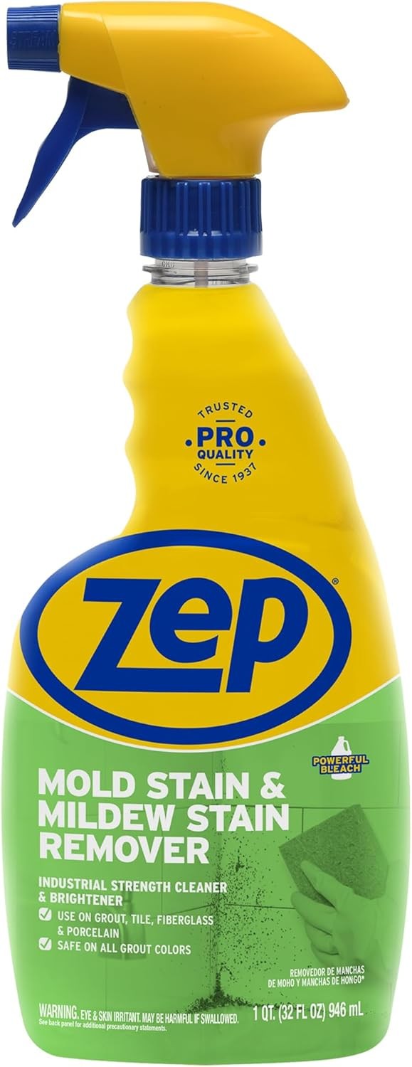 Zep Mold Stain & Mildew Stain Remover-Professional Strength Pack of 4 32oz ZUMIL