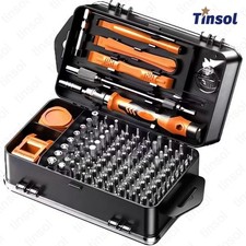 115pc Precision Screwdriver Set CRV Steel Bits Torx Triwing Repair Tool Kit