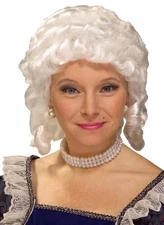 Forum Novelties womens Colonial Woman Wig Party Supplies, White, One Size US