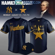 Yankees Mix Hamilton An American Musical 2025 Baseball Jersey