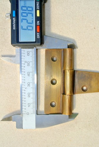 4 cast hinges vintage age style solid Brass DOOR BOX 45B watson heavy 4" - Picture 10 of 13