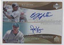 2005 Upper Deck Reflections Dual Signature BJ Upton Scott Kazmir #BUSK Auto b9e
