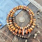 20" NAVAJO Pearl Spiny Oyster Southwest Bench Beads Silver Western Boho Necklace — photo 1