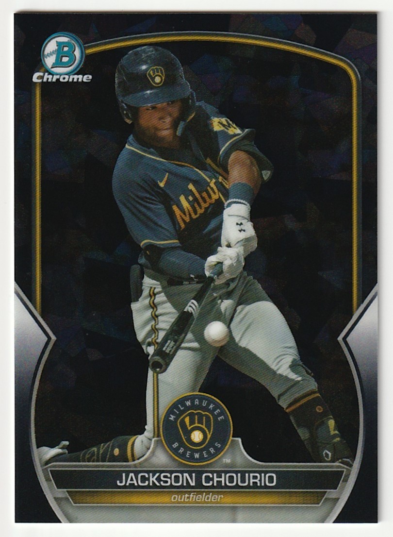 2023 Bowman Draft Sapphire Jackson Chourio BDC-156 Black /10 Bookend 10/10