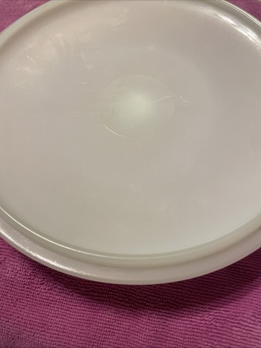 Vtg Milk Glass Round Casserole Dish Replacement Lid ONLY Fits 8 Inch - Picture 5 of 8
