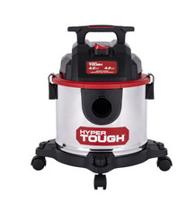 Hyper Tough 4 Gal 4 HP Wet Dry Vacuum, Stainless Steel Shop Vac