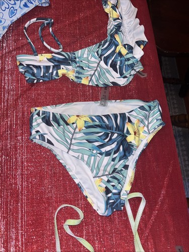 Girls BATHING SUIT BIKINI LOT OF 13 Suits Size 10-12 XS - Picture 6 of 24