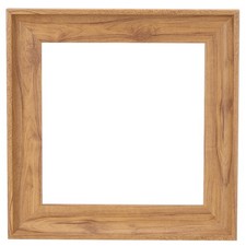 Frame for Canvas Painting, 10x10" Resin Canvas Floater Frame, Brown Wooden Grain