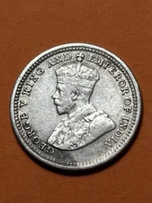 1926 Straits Settlements Silver 5 Cents (A2832)